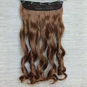 Clip in Hair Extensions one piece light brown